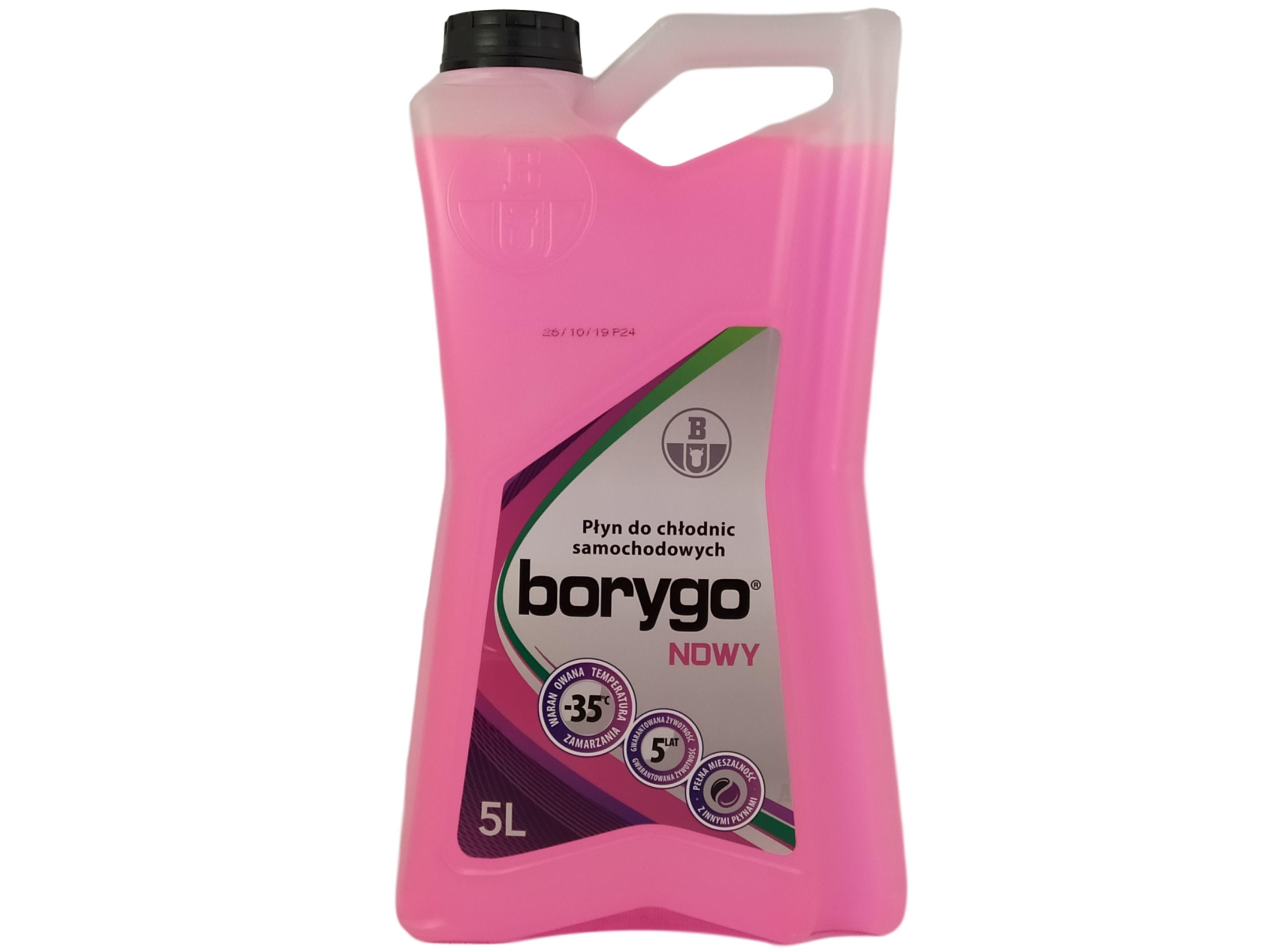 BORYGO BORYGO NEW 5L - Płyn Chłodniczy Borygo New Różowy 5L ...