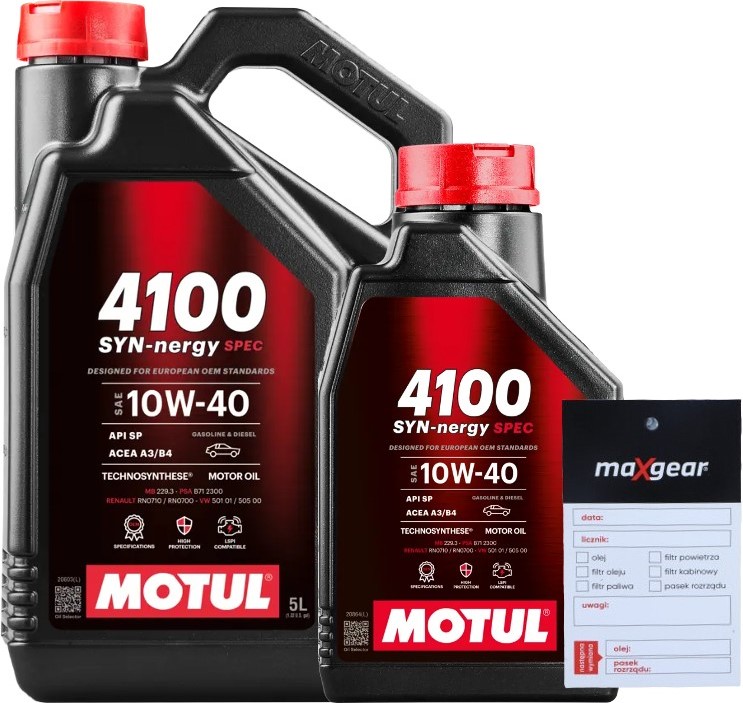 MOTUL 4100 SYN-nergy 10W-40 Motoröl 5L – ACEA A3/B4, MB, VW
