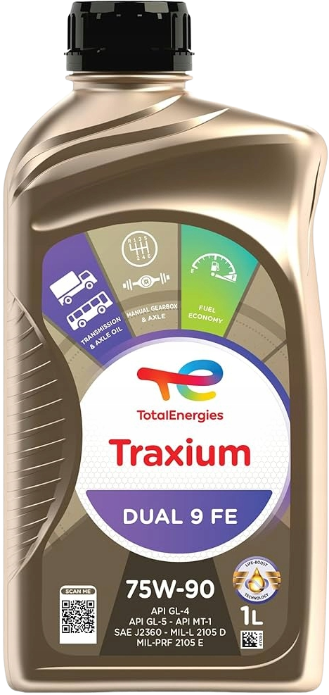 TOTAL TRAXIUM DUAL 9 FE 75W90 API GL-4 GL-5 1L - Olej do